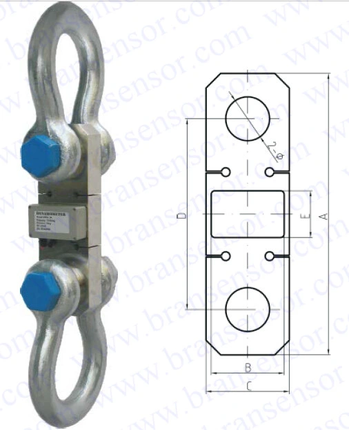 200t Wireless Dynamometer for 100t Tension Meter (BW-D)