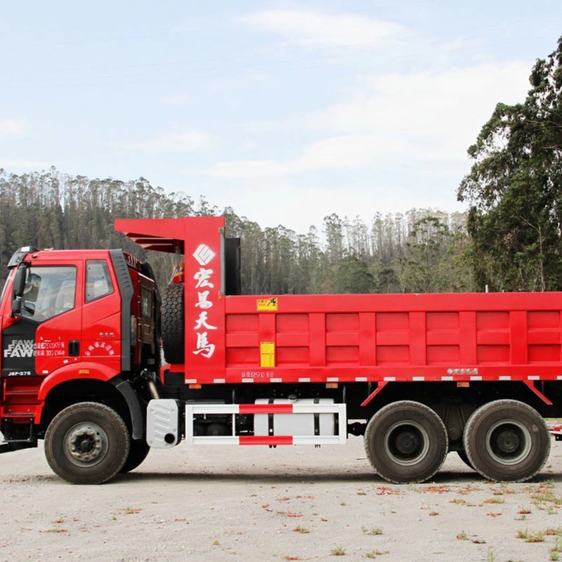 Exportada para muitos países cabina com ar condicionado utilizada FAW Camião 6X4 com camião basculante 380 HP Euro4 para venda