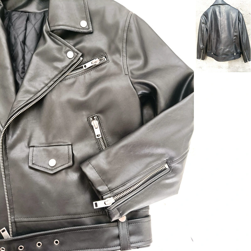 Winter Jackets Factory Cowhide Coats Leather Bike Outerwear Scooter Apparel