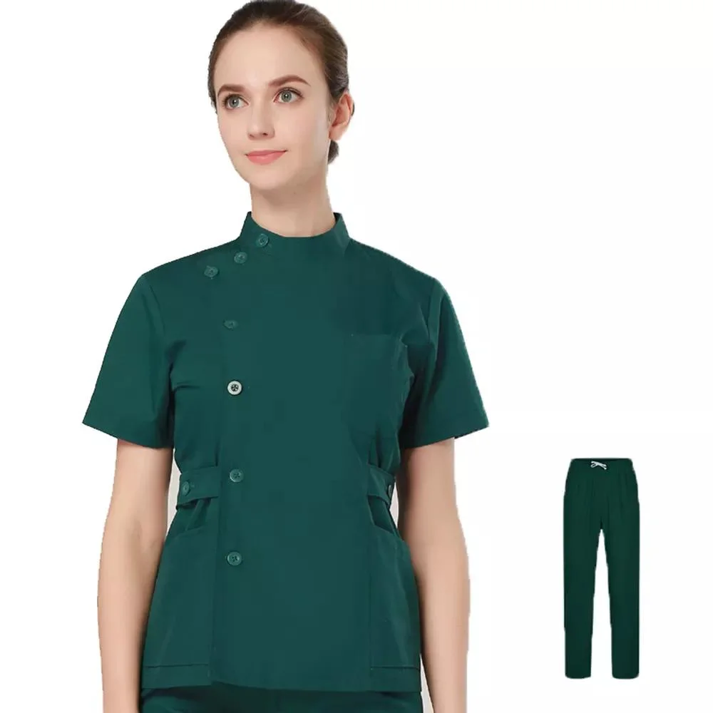 Hot Sale Doctor Uniforms Medical Nursing Scrubs Uniform Clinic Scrub Sets Short Sleeve Tops Pants