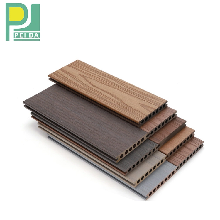 Decorateive Co-Extrusion 3D Embossed WPC Decking Board 150mm 25mm