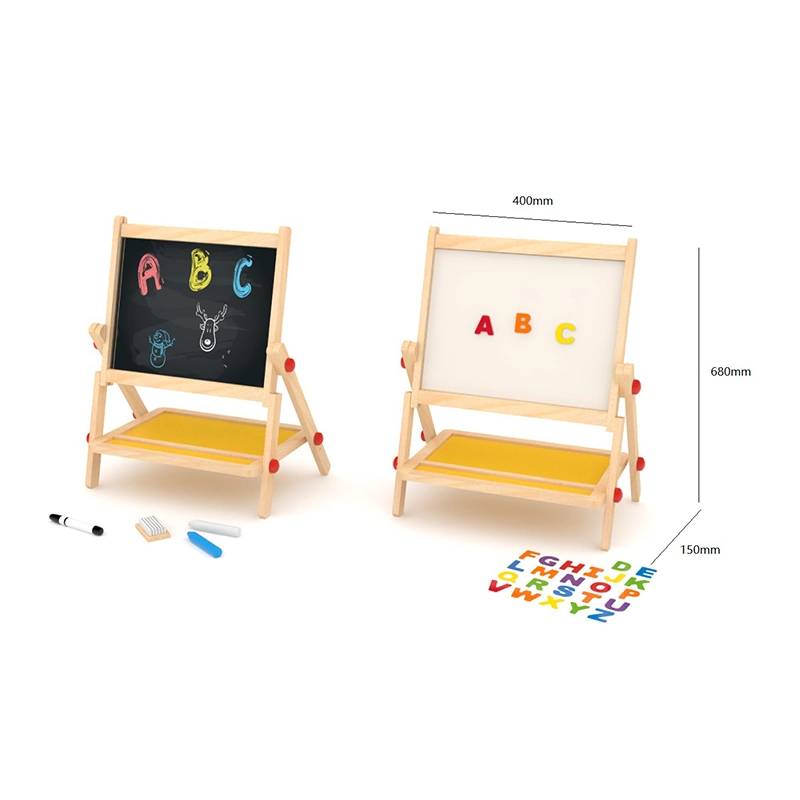 Criança Toy Art Easel e placa de íman branca