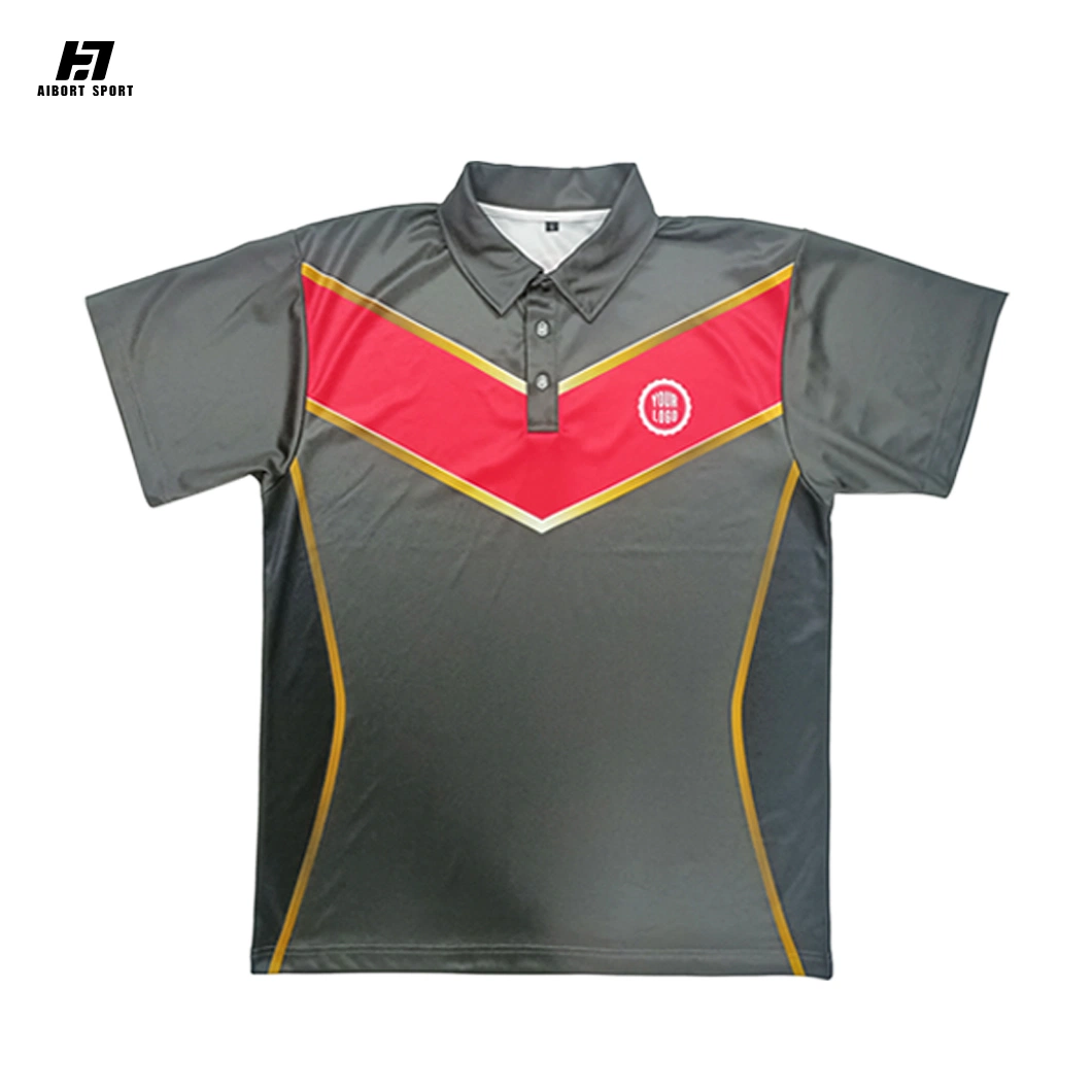 OEM Custom New Design Sublimation Patterns Men Quick Dry Golf Polo Shirt with Logo