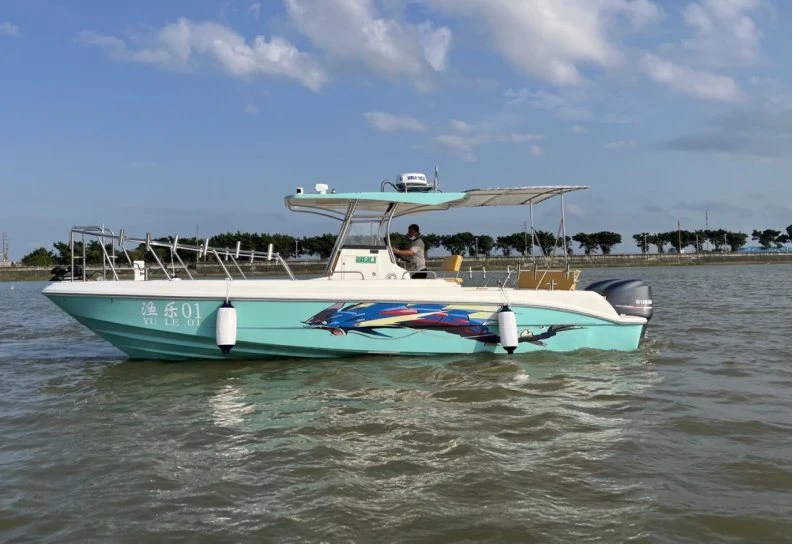 28FT Model Outboard Motor Center Cabin Fishing Boat for Sale