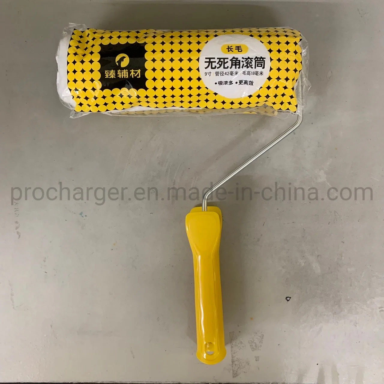 High quality/High cost performance  7" Paint Roller Cover with Plastic Handle Paint Roller Frame Set Roller Kit