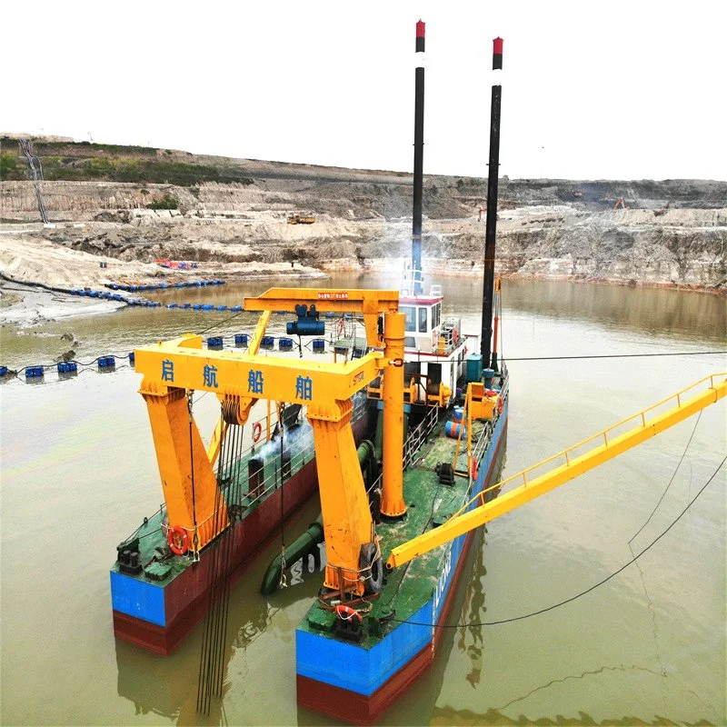 Hydraulischer Dieselmotor-Dredger/Elektromotorschiff/Ankerboom/Fluss-Sandpumpe Maschinen / Schneider Saugaushub Ausrüstung in River Dredge / See verwendet Schlamm