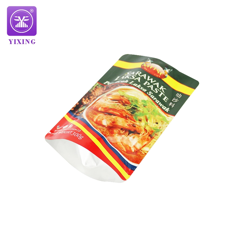 Sauce Flavour Stand up Pouch Singapore Laksa Paste Seasoning Spice Food Packaging Plastic Bags