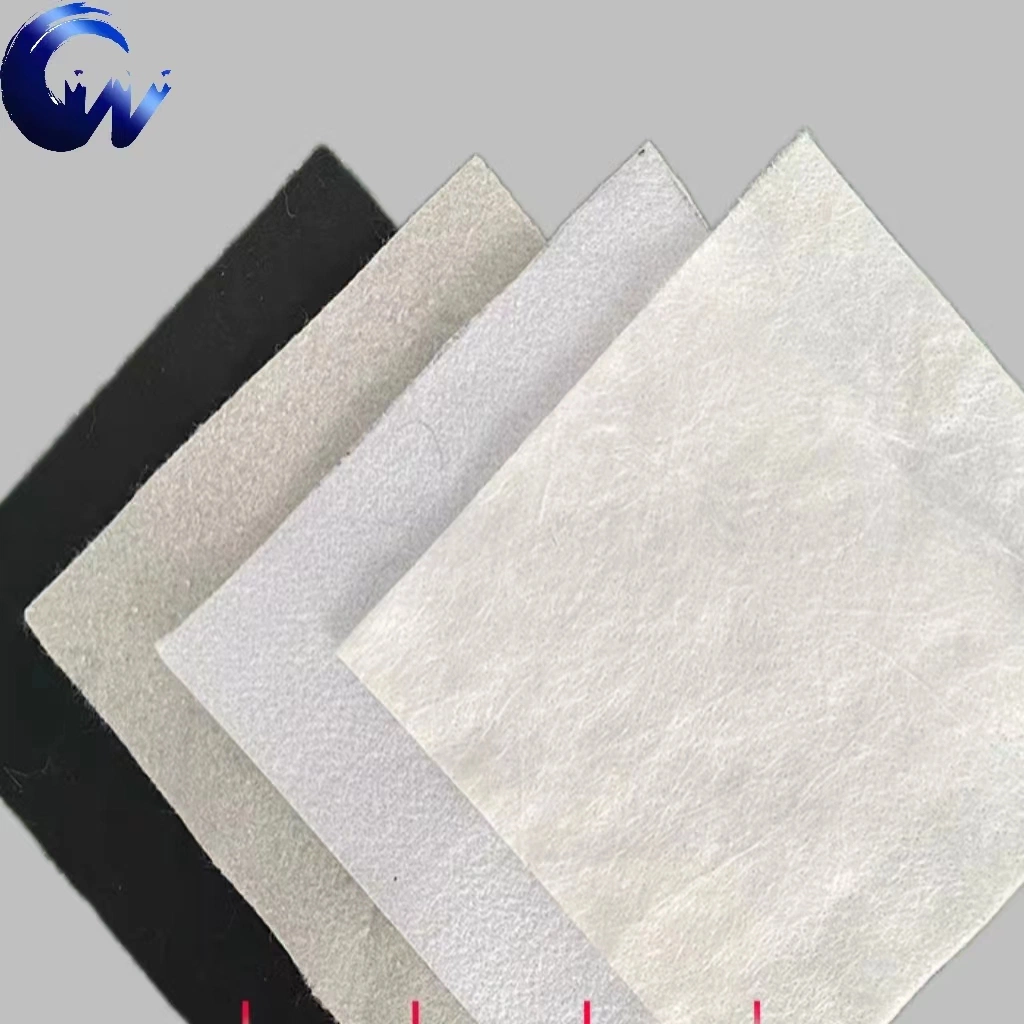 Nonwoven Geotextile PP/Pet Staple Fiber Fabric for Philippines Road