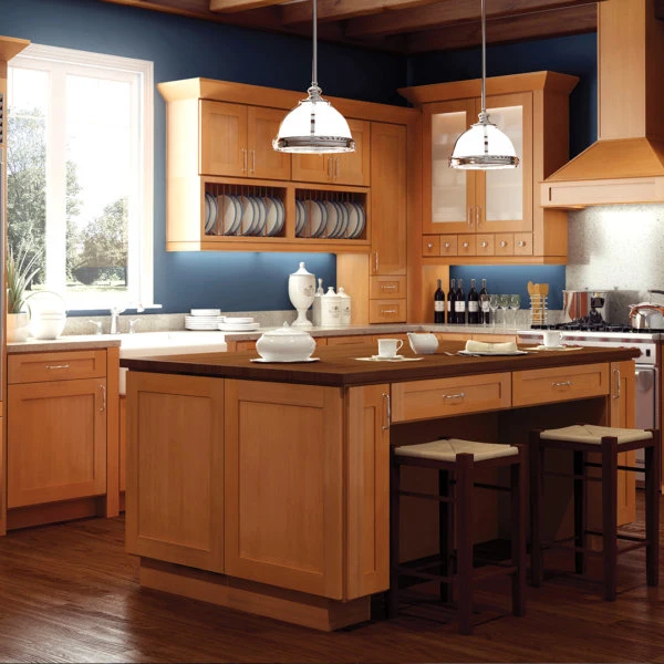 European Style OEM Color MDF Solid Wooden Rta Kitchen Cabinets Furniture From Chinese Factory