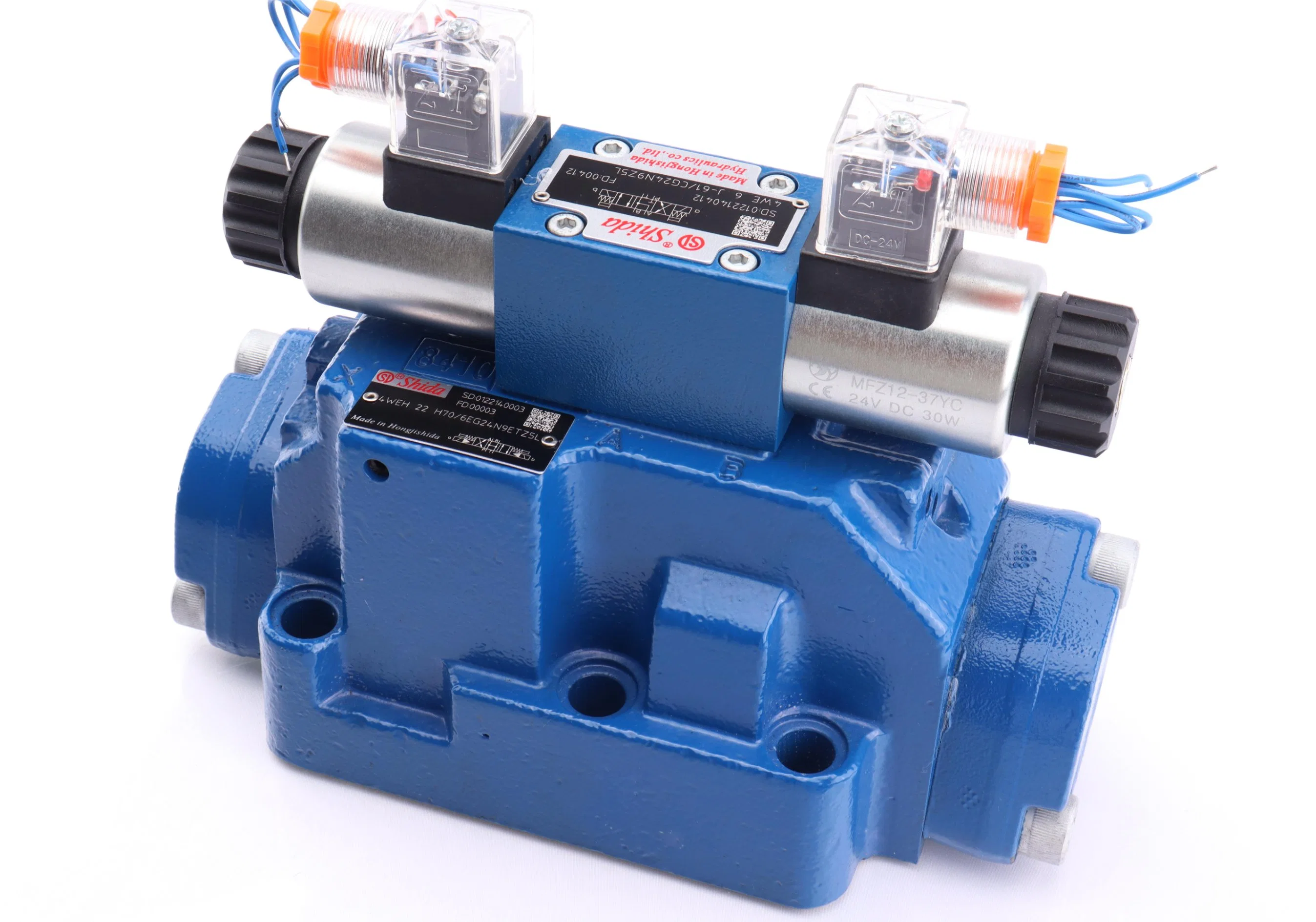 Hot Sales Hydraulic Valve Directional Control Valve Electro-Hydraulic Reversing Valve 4weh 22 H70 From Hongji Shida