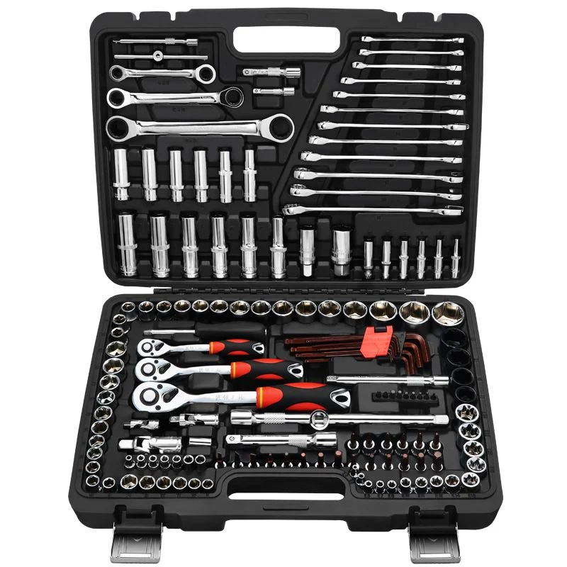 108 Piece 1/2 1/4 Inch Multi-Function Ratchet Wrench Socket Tool Set