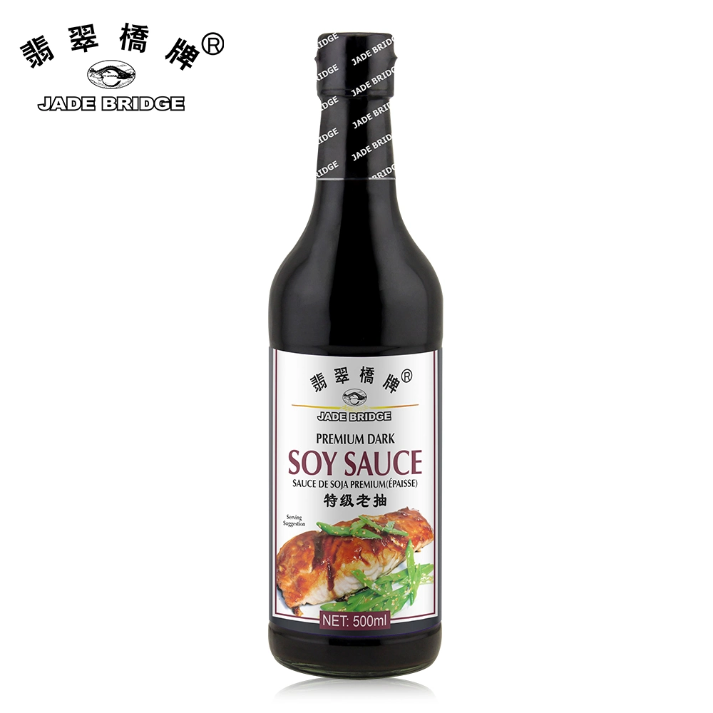 China Seasoning proveedores de Rendimiento de alta calidad/alto costo Salsa de soja al por mayor 250 ml Jade Bridge Premium Salsa de soja oscura