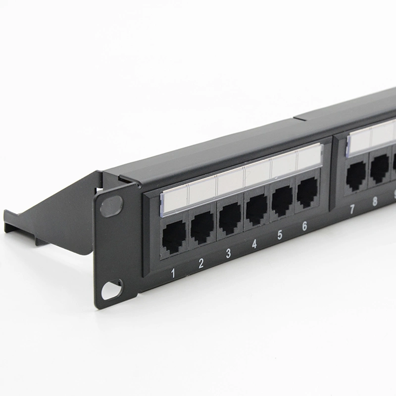 Hot Style UTP Patch Panel 24 Port CAT6 Connector with Keystone Jack