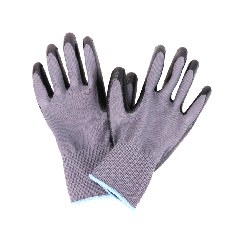 Non-Disposable Xingyu/OEM / ODM Shandong, Chine Étoffes de bonneterie industrielle La sécurité au travail de la construction de la fabrication de gants en nitrile