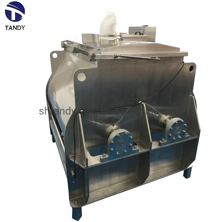 Industrial Horizontal Stainless Steel Double Shaft Dry Powder