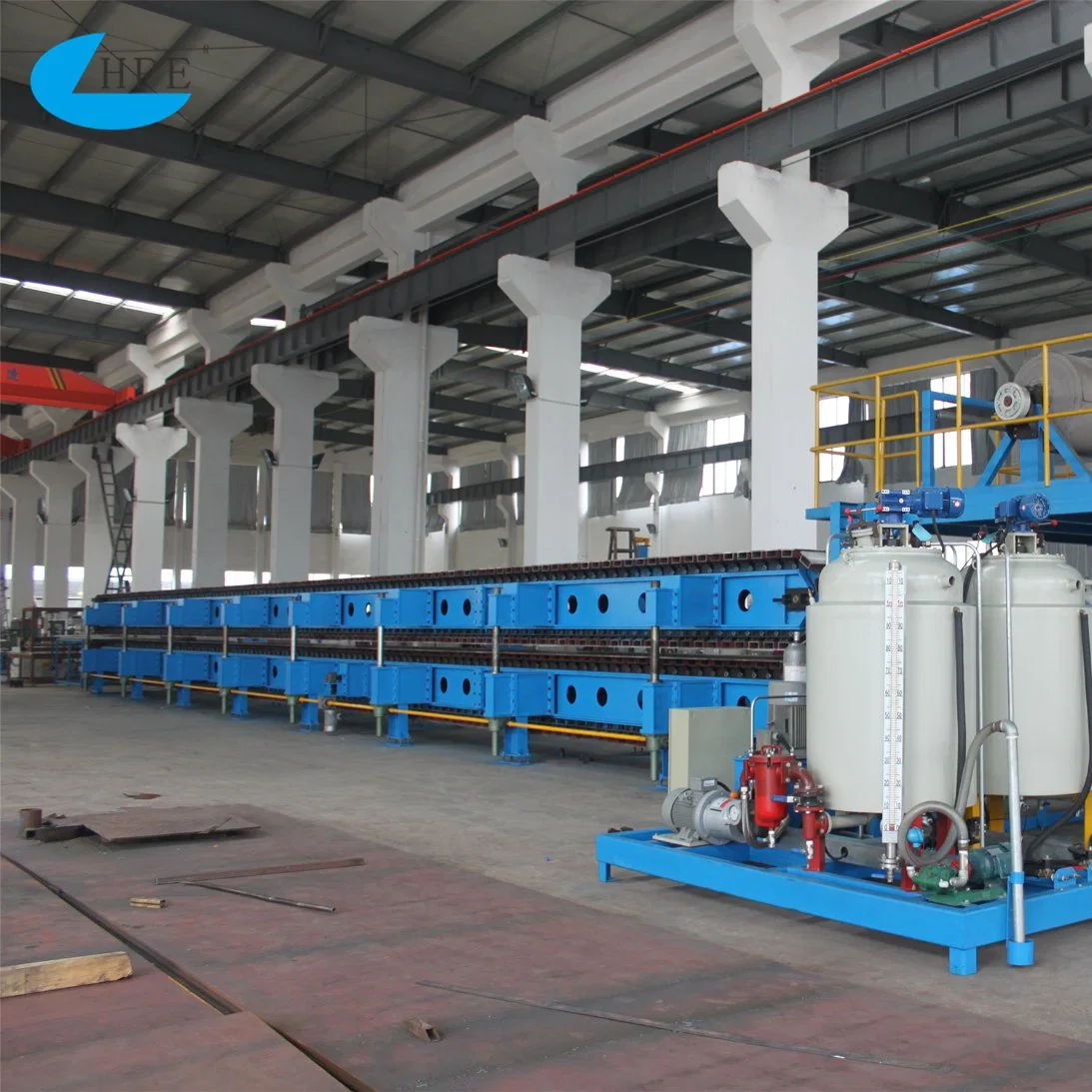 Base Plate Coating Sealing Polyurethane Panel Continuous Foaming Production Line