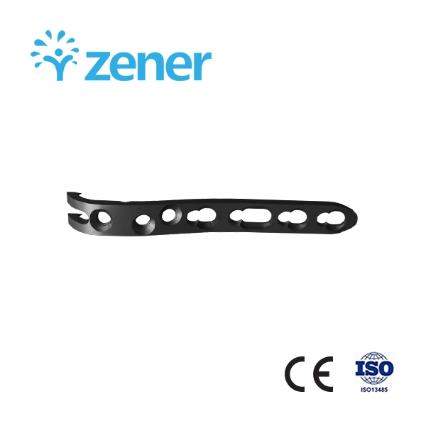 2.0 Distal Ulna Locking Compression Plate (Hook Type) , Titanium Alloy, Orthopedic Implant, Trauma, Surgical, Medical Instrument Set, with CE/ISO/FDA