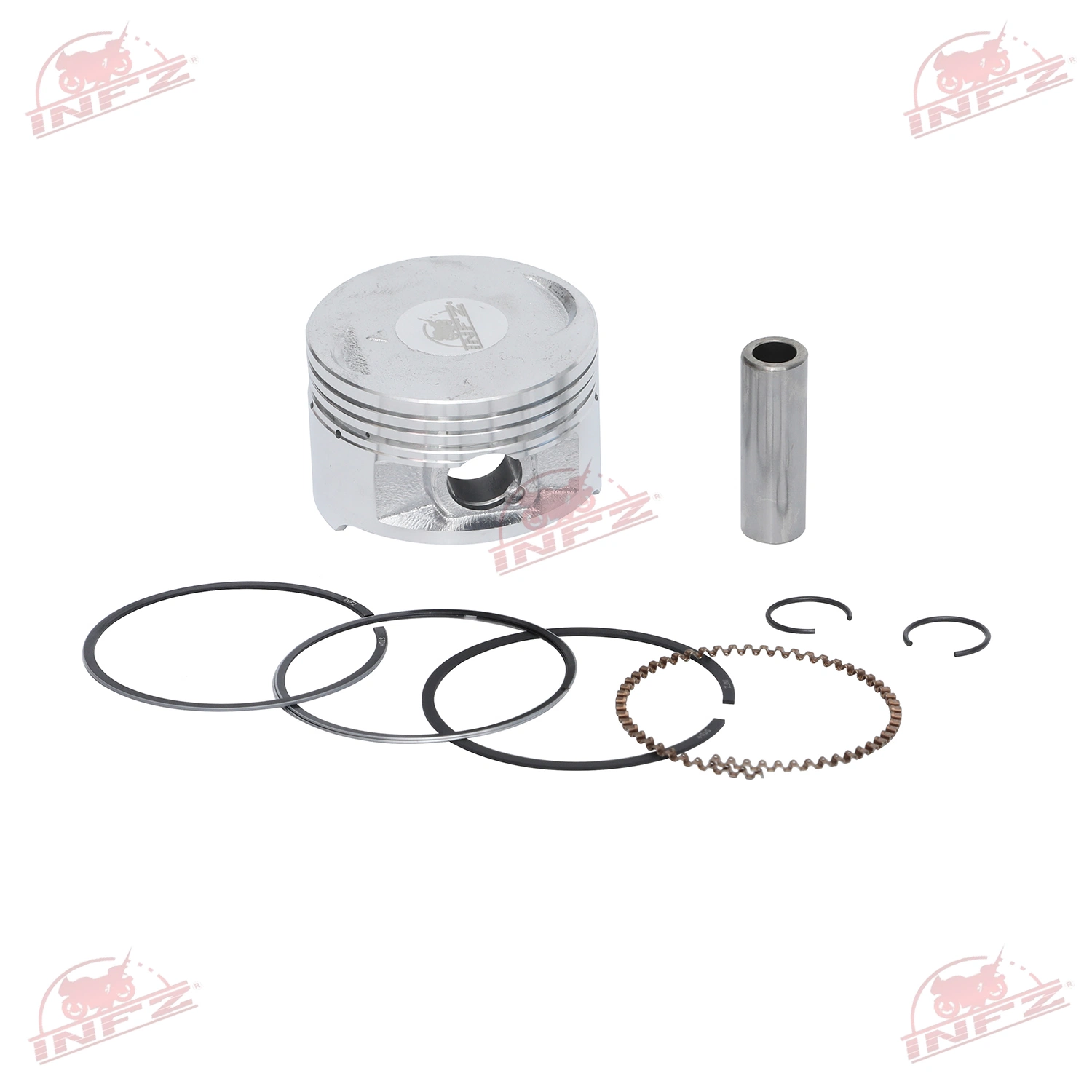 Kit de anéis do pistão de peças sobresselentes do motor para motociclos de alta qualidade da Infecz Conjunto de pistões para Yahama Fz16 YBR125