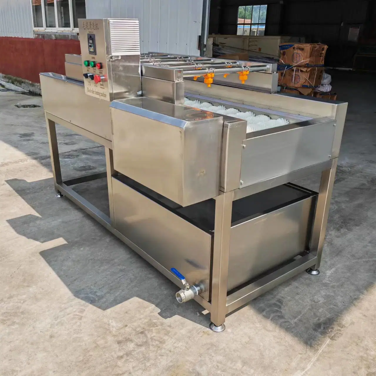 Potato Onion Vegetable Peeling Cleaning Machine /Avocado Apple Fruit Roller Washer Cleaner/Ginger Yam Peeling Machine