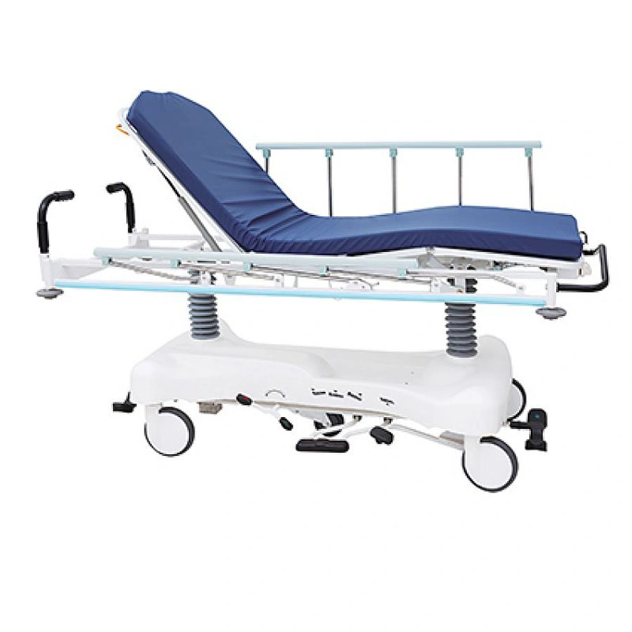 Bed Patient Hospital Transfer Emergency Hospital Stretcher Stainless Steel Stretcher Patient Trolley Cart Transport Transfer Trolley Stretcher
