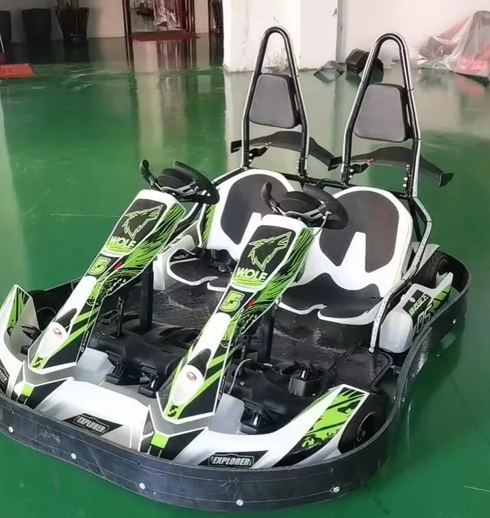 Adultos e crianças utilizam bateria elétrica de lítio Bateria Go Karting carro Go Kart com dois lugares