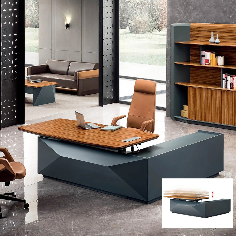 Роскошный современный исполнительного мебель с регулировкой по высоте Office Desk