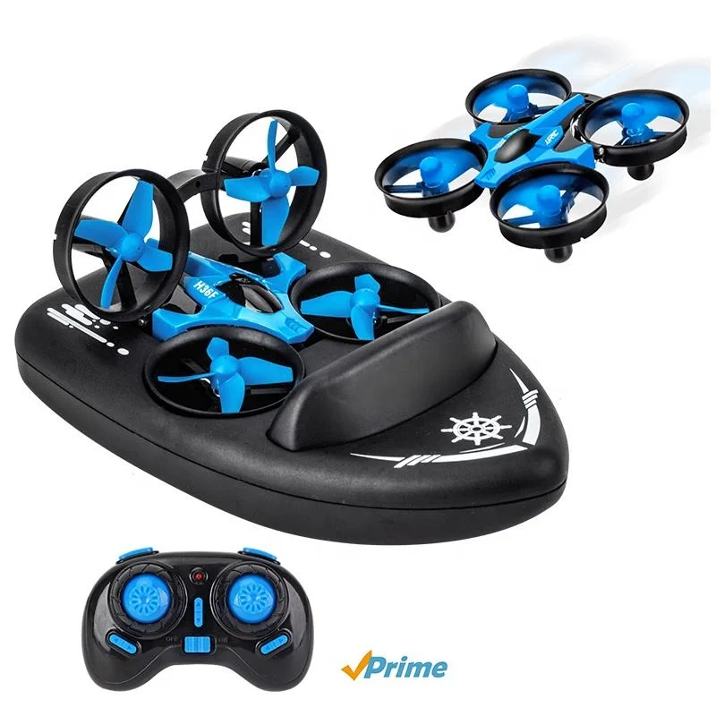 3 en 1 sea Land Air Flight 2,4 G Quadcopter Boat Best Toys for Kids RC Mini Drone