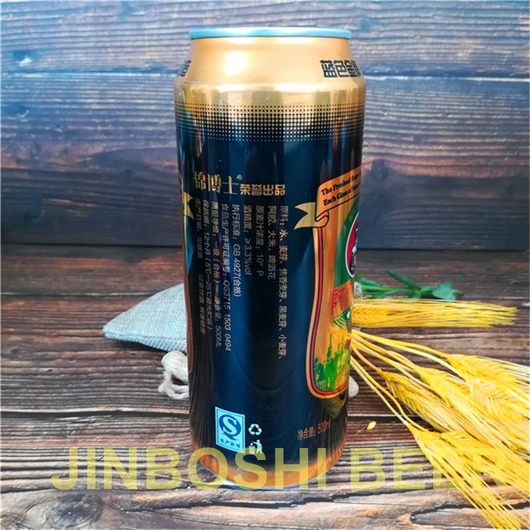 Jinboshi Fábrica de Cerveza 330ml 500 ml de cerveza enlatada Wihe Precio competitivo