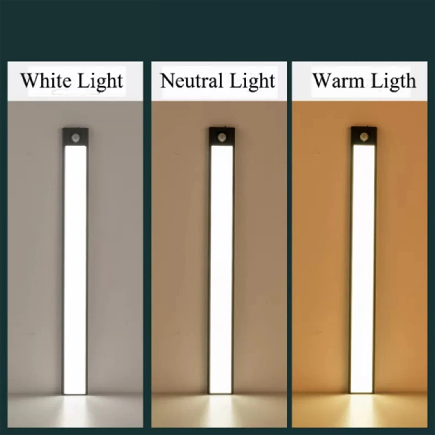 Wireless Functional Microwave Induction LED Cabinet Lights Sensor Drawer LED Night Light