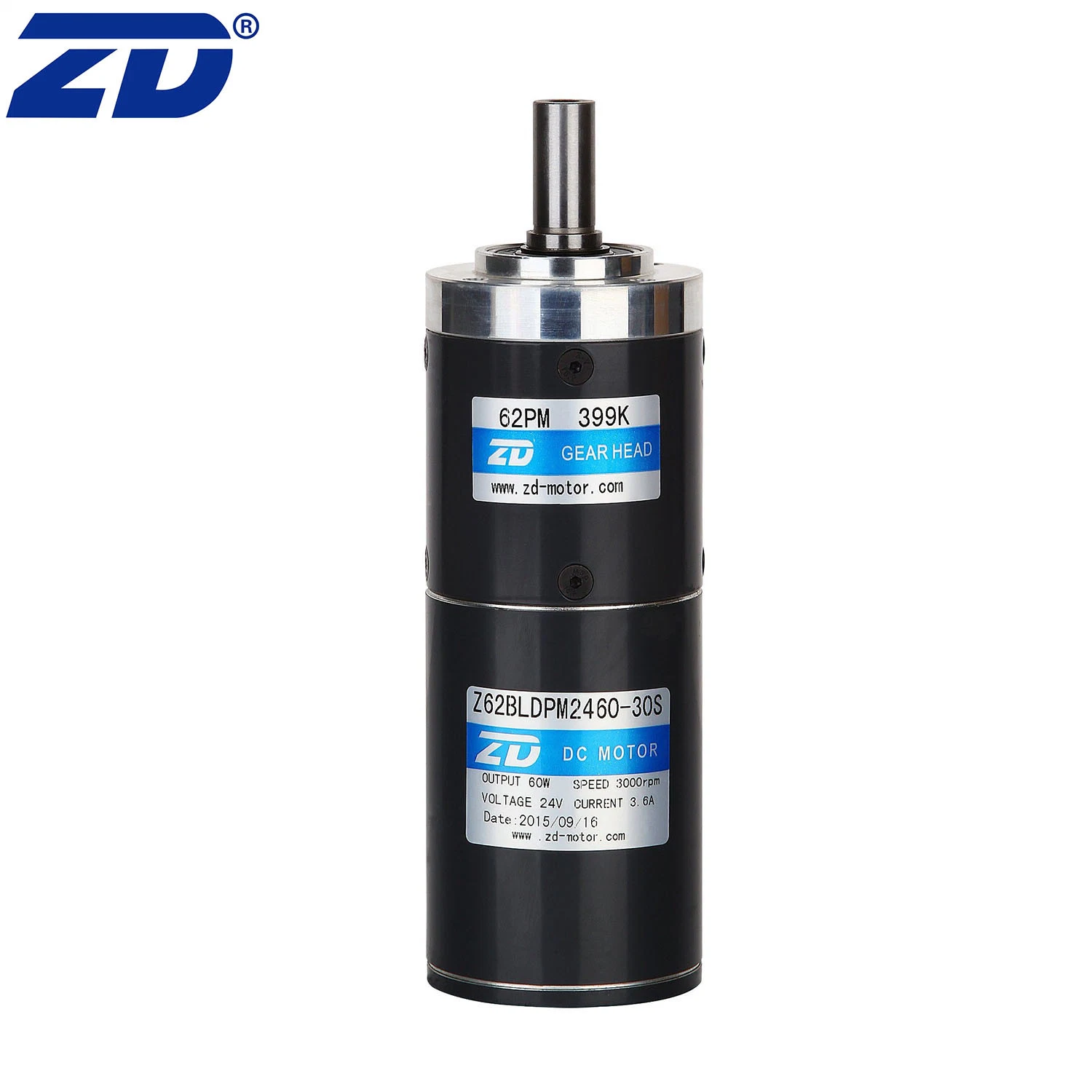 ZD 12V/24V/48V Electric Brushless DC Planetary Gear Motor With Speed Controller