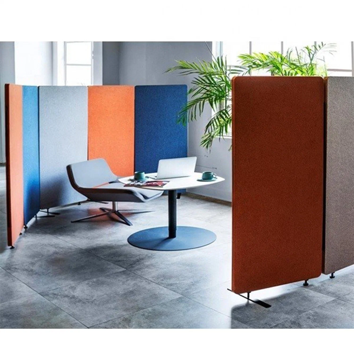 Movable Sound Absorption Folded Screens Acoustic Office Room Dividers