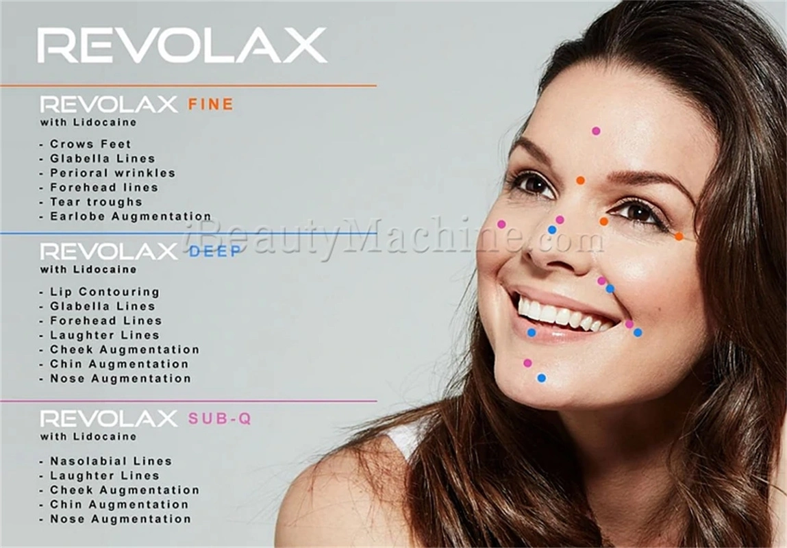 Revolax Fine Deep Sub-Q Cross Linked Hyaluronic Acid Dermal Filler Ha Filler