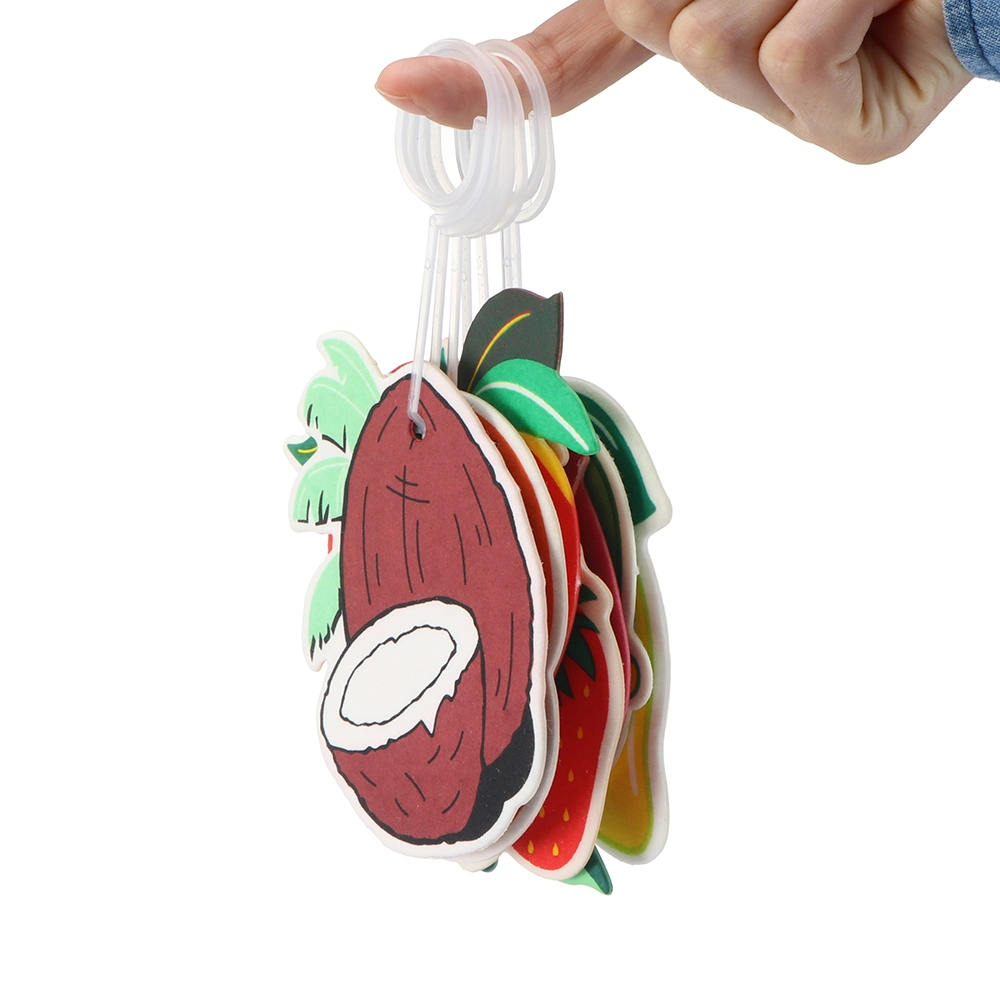 Car Air Freshener Hanging Fruit Flavor Car Perfume Paper