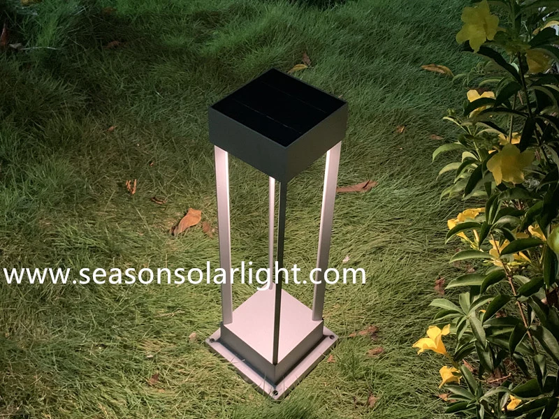 Bright LED Light Lamp Outdoor Garden Decoration Lighting Smart Solar Bollard Light with Solar Panel