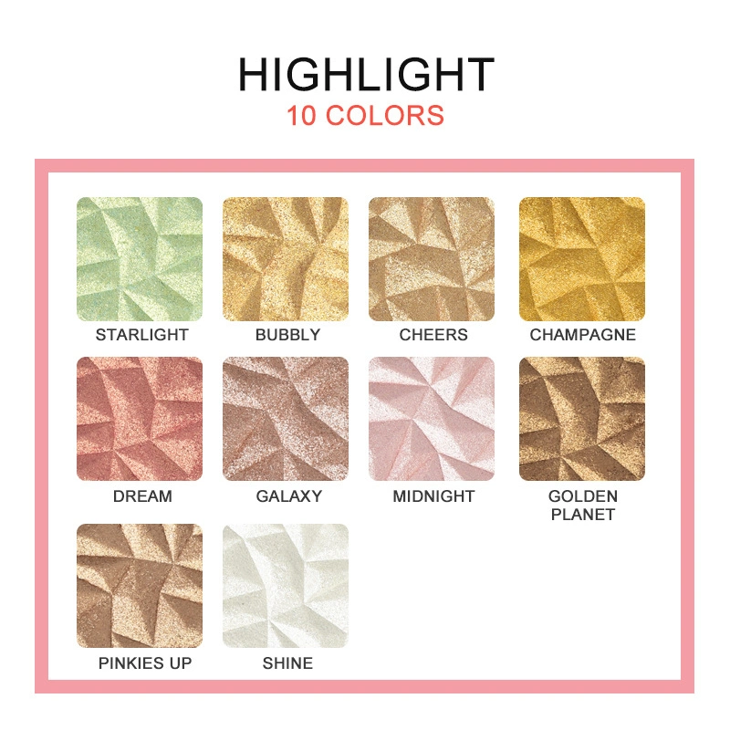 No Logo Face Makeup Cosmetics Shimmer Highlight Powder