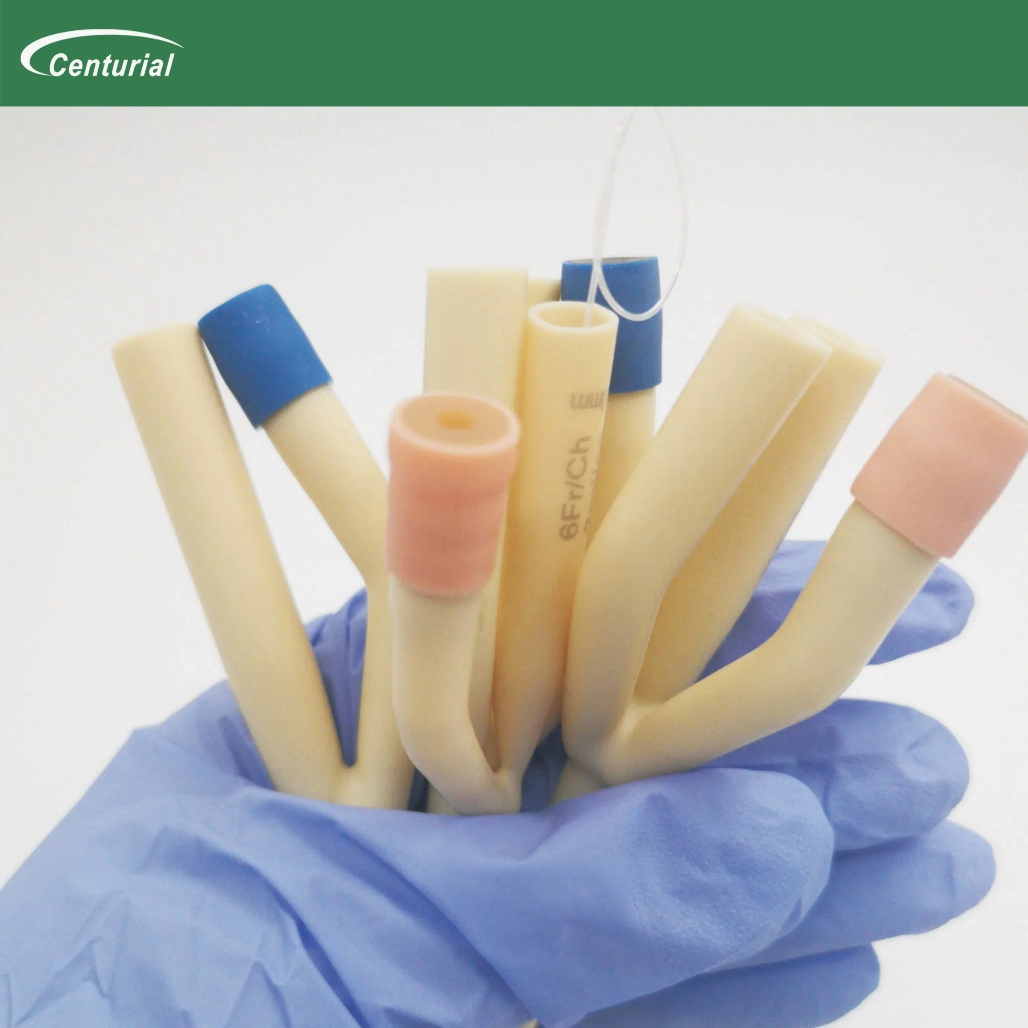 Medical Latex Foley Catheter with Silicone Coating