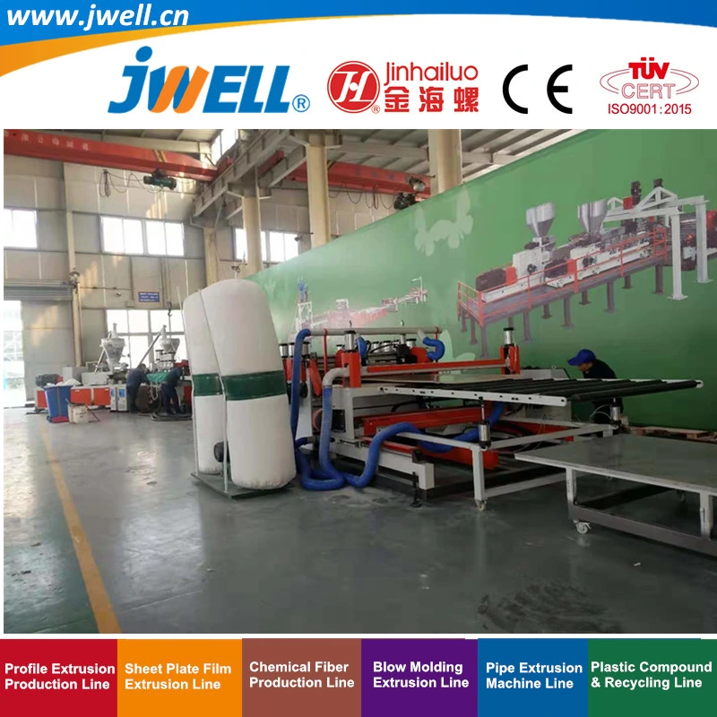 Jwell-PVC Plastic Semi-Skinning (WPC) Foam Sheet/Board Recycling Agricultural Making Extrusion Machine for Advertisement Exhibition Picture Frame UV Imitation