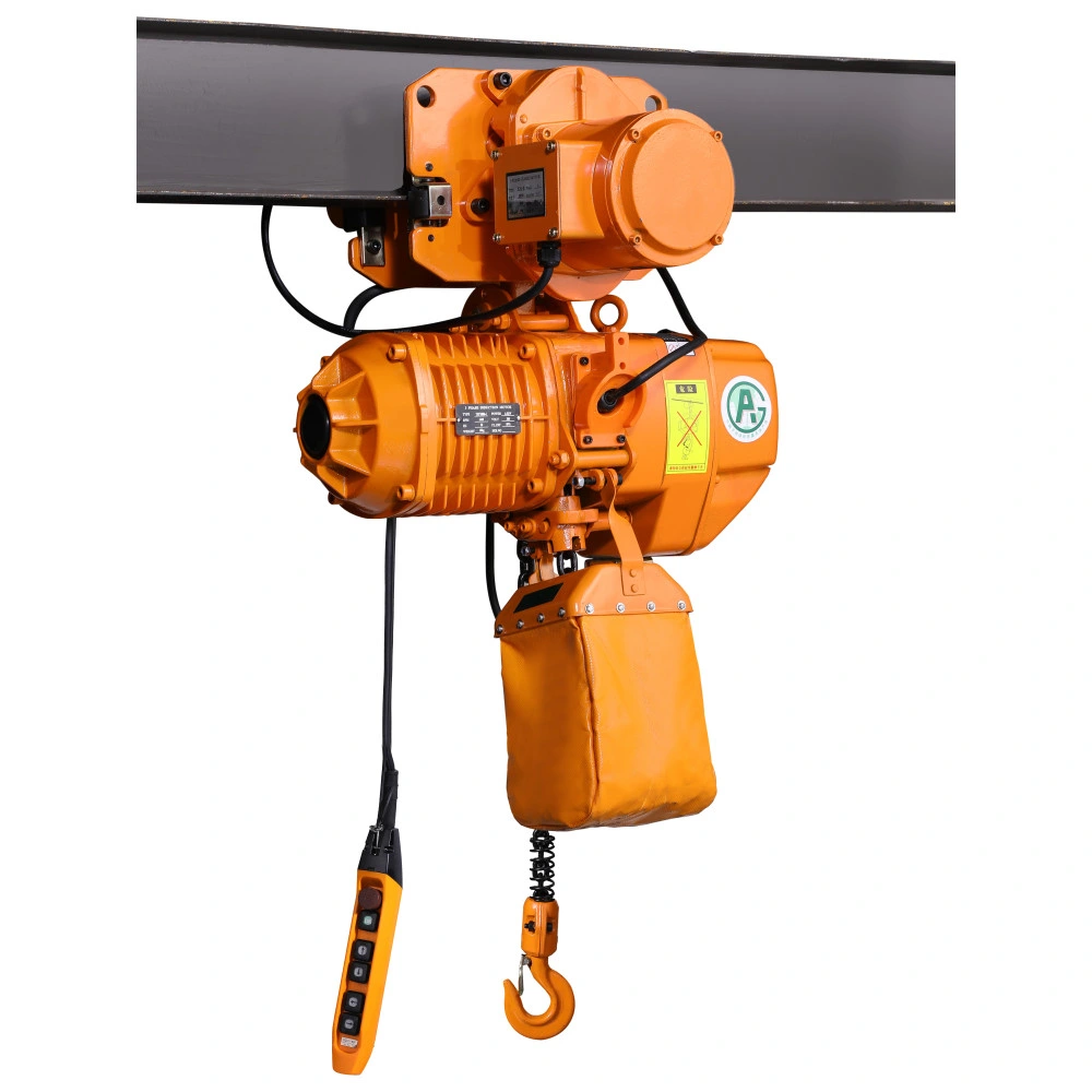 Hhbb High quality/High cost performance Electric Hoist with Remote Control 1 Ton Chain Block Trolley Type Lifts Crane