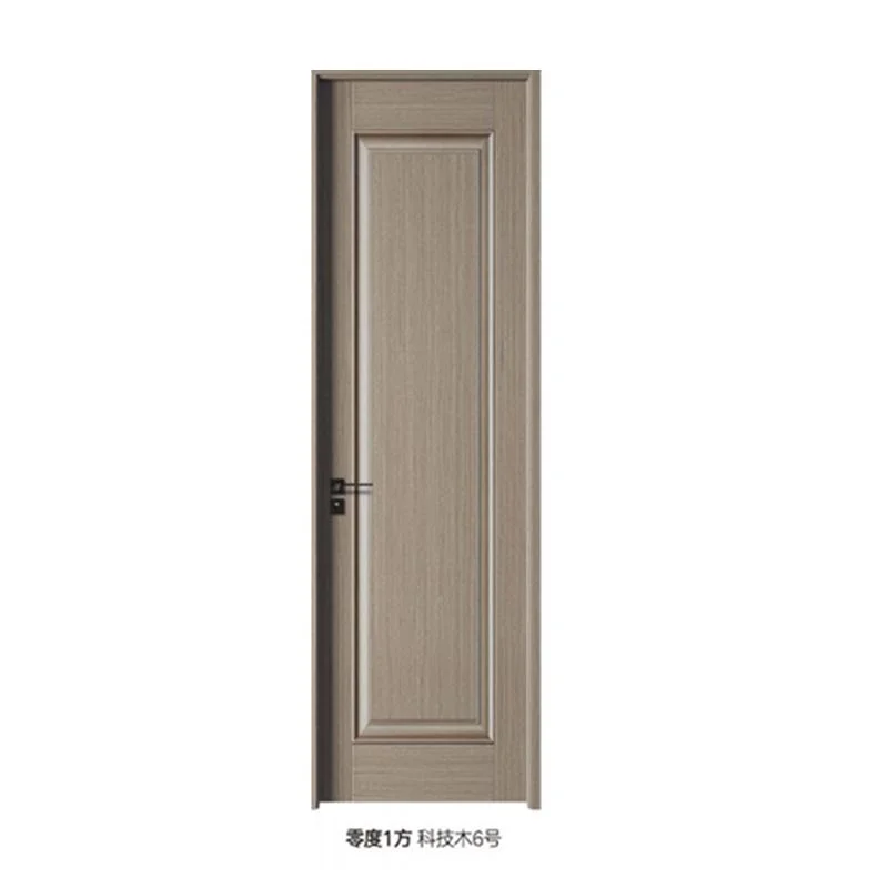 Puerta de madera moderna y sencilla, puerta de MDF, puerta de melamina, puerta de PVC