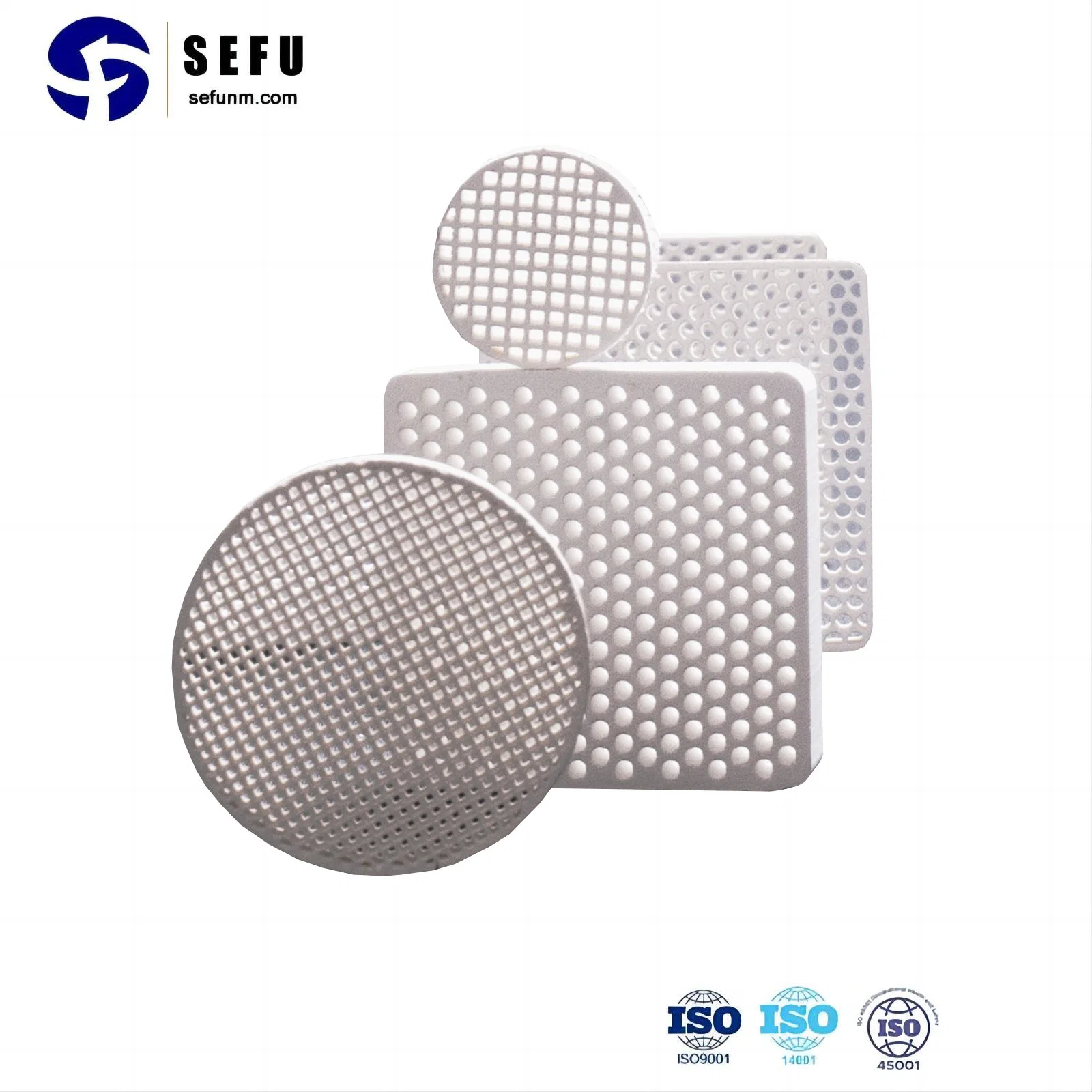 Photocatalyst Filter Factory Customized Nano TiO2 Cordierite Honeycomb Ceramic Filter for Purifier