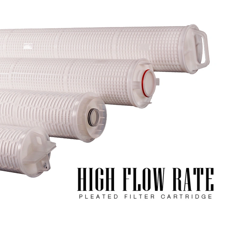 Darlly Replacement 165mm PP Pleated Filter High Flow Cartridge 40" 60" for Ground Water Filtration High Flow Rate Filter Element