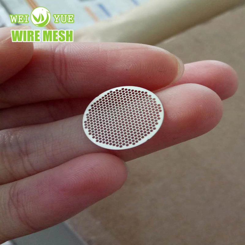 Stainless Steel Metal Parts for Audio Speakers Decorated with Microporous Mesh by Photochemical Etching Mesh