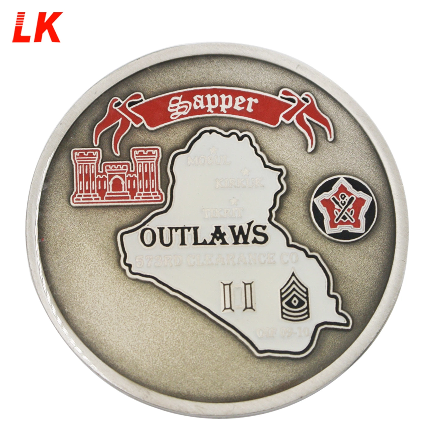 Cheap Custom Metal Logo Silver Gold Plated Enamel Coins with Coin Box