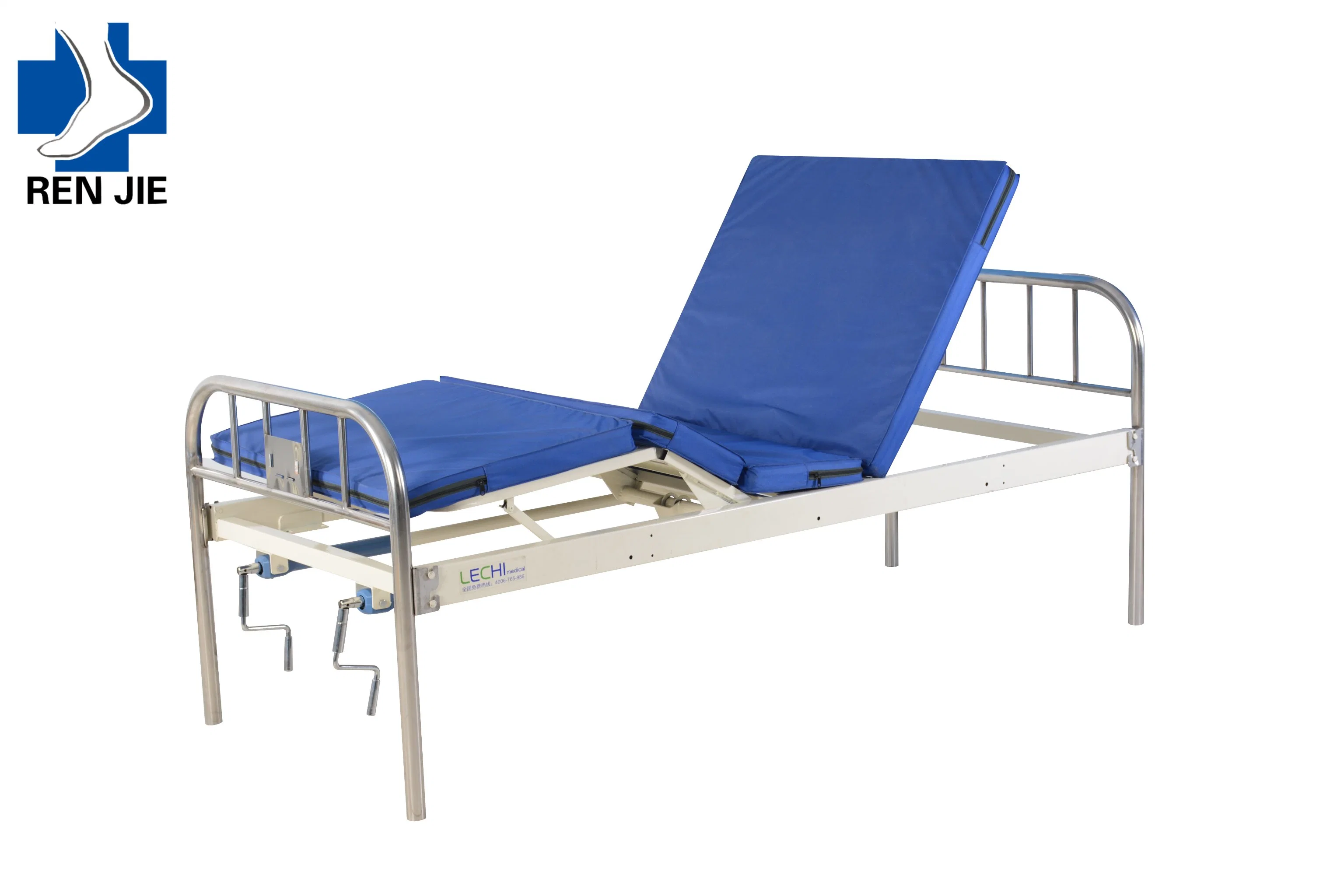 Adjustable Manual Medical Holpful Queen Size Hospital Bed