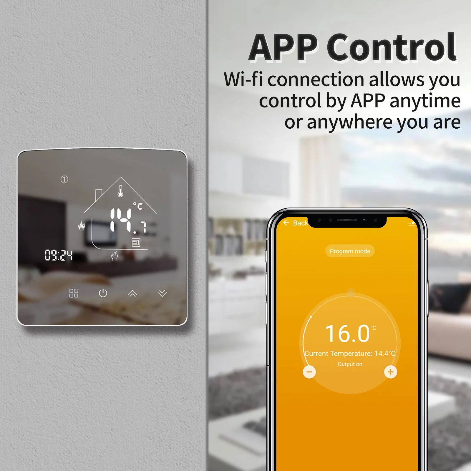 Mincohome Tuya Zigbee Smart WiFi Thermostat Smart Temperature Controller with Alexa Google