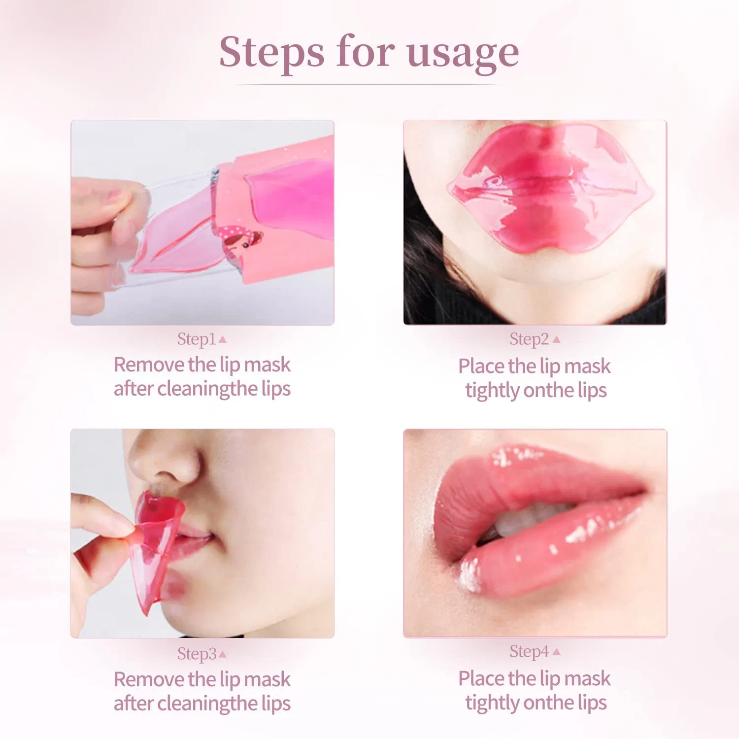 Feuchtigkeitsspendende und Entfernen Dead Skin Collagen Lip Mask geeignet für Trockene Lippen