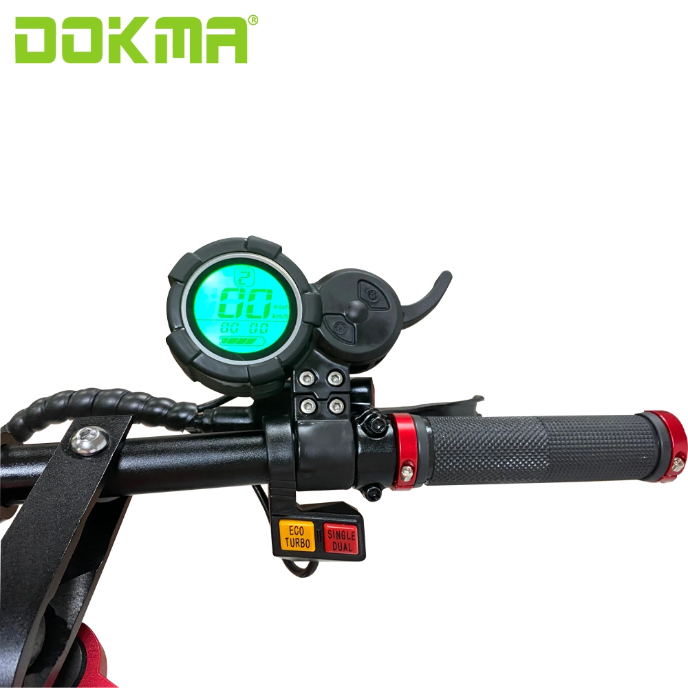 Dokma Dhot 2 Rodas 13 polegadas todo terreno adultos dobra de Motor Duplo Mini Electric Kick Scooter Scooter Eléctrico do preço grossista de fábrica