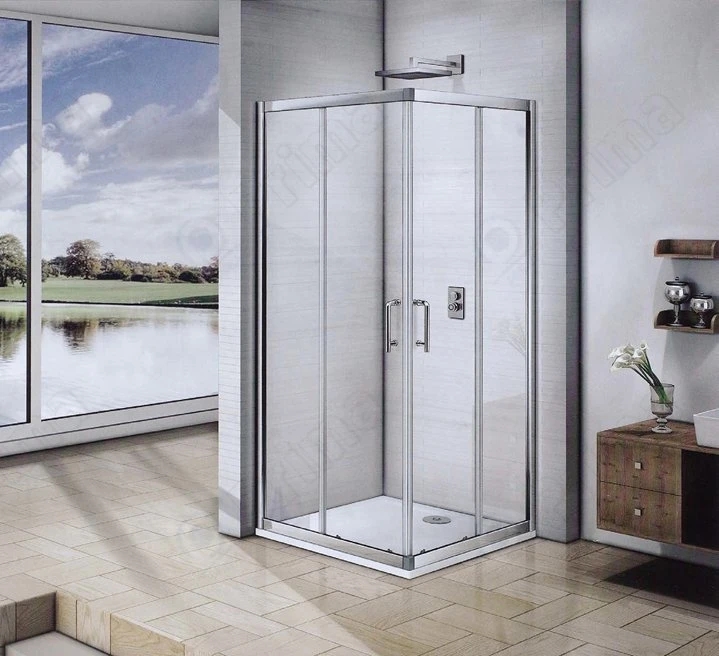 Wholesale/Supplier Bathroom 8/10/12mm Tempered Glass Sliding Simple Shower Room