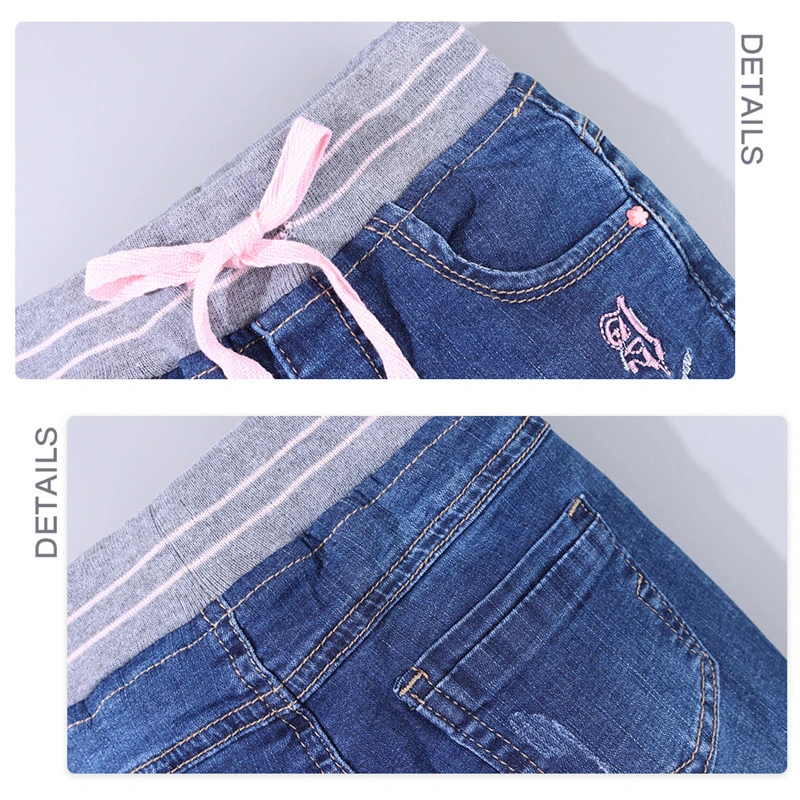 Pantalons de mode pour enfants Conception en gros Jeans pour bébés Garçons de haute qualité Pantalons décontractés Bleu Pantalons de garçon