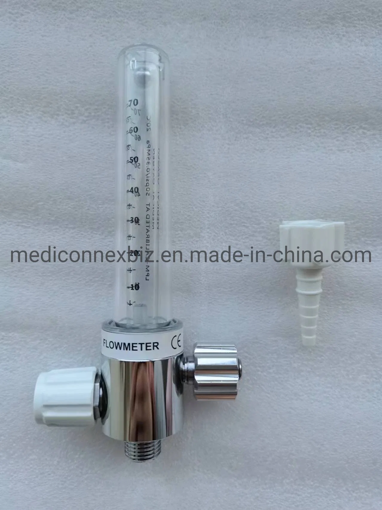 Hq-FM-70L 70L Float Type Medical Oxygen Flowmeter with Diss Adapter